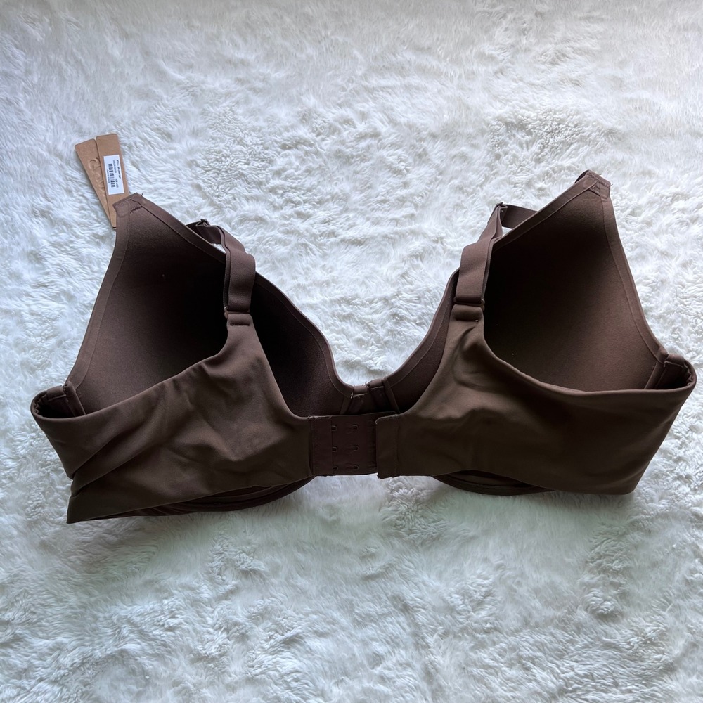 SKIMS Fits Everybody Underwire Bra Oxide Brown BR-UWR-1997 Womens Size 44DD NEW - Picture 4 of 10